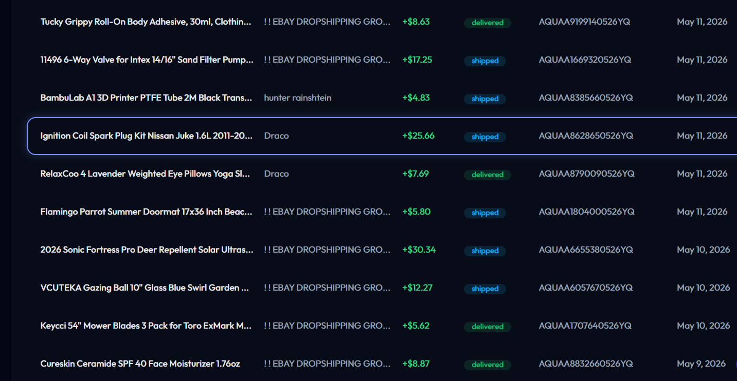 Agency order success on Infinity